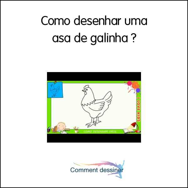 Como desenhar uma asa de galinha